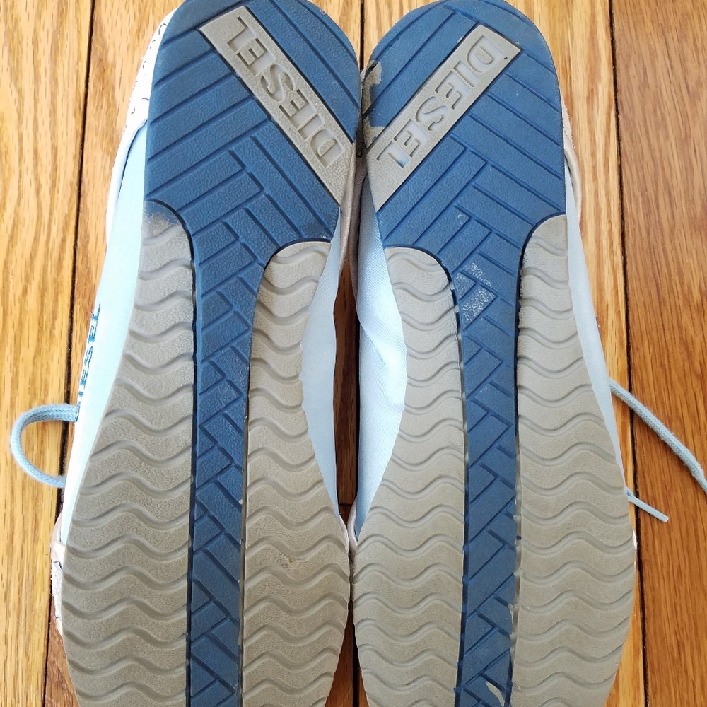 Diesel Kikoru Trainers Suede satin lace up Shoes - Picture 8 of 8